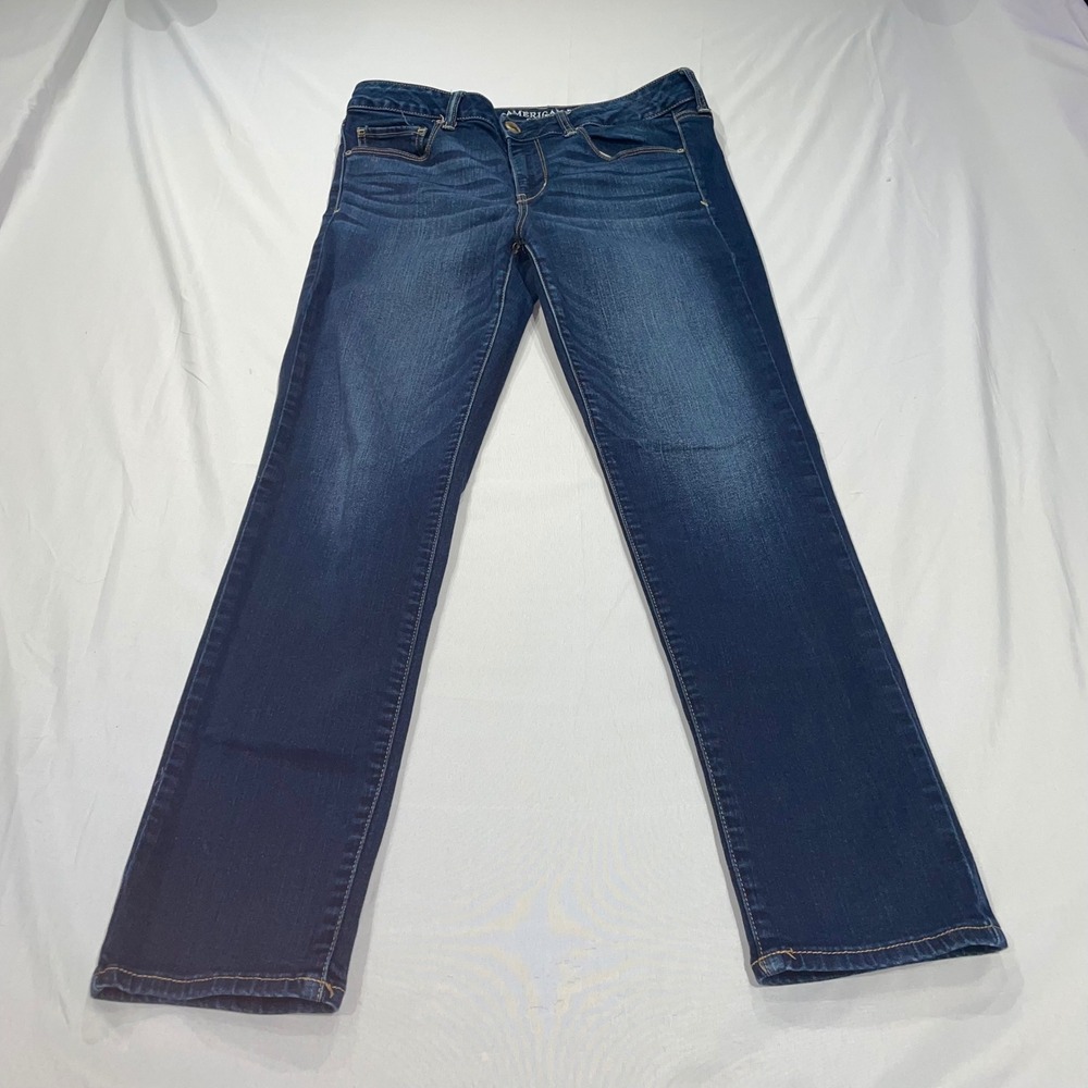 American Eagle Super Stretch Skinny‎ Jeans Dark Wash Womens Size 12 Regular